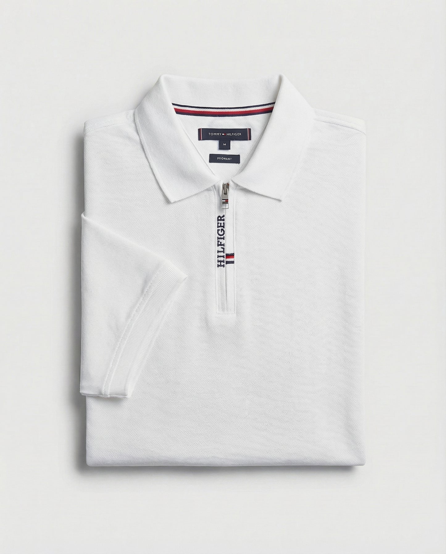 polo shirt th avec zip en coton piqué th03