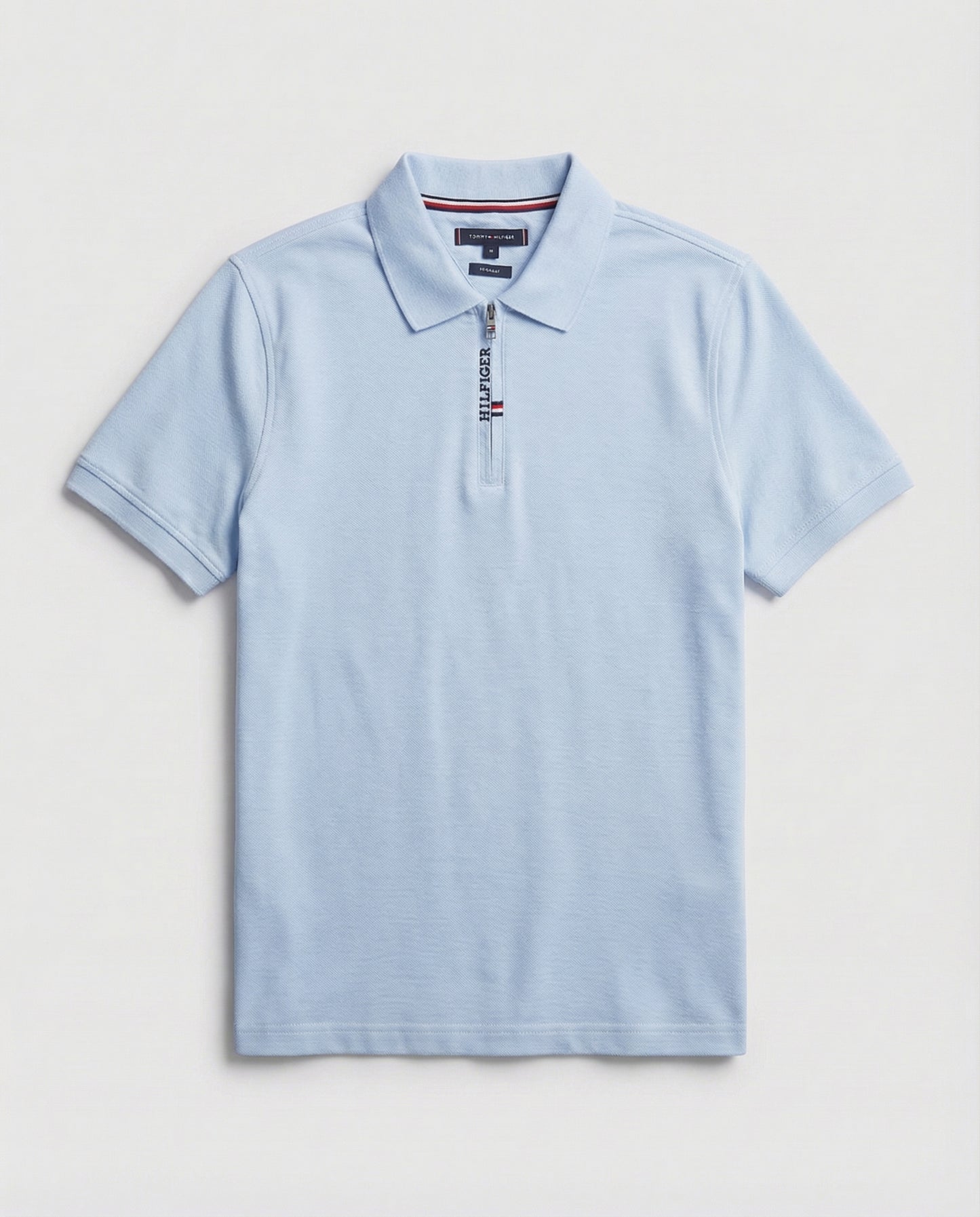 polo shirt th avec zip en coton piqué th03