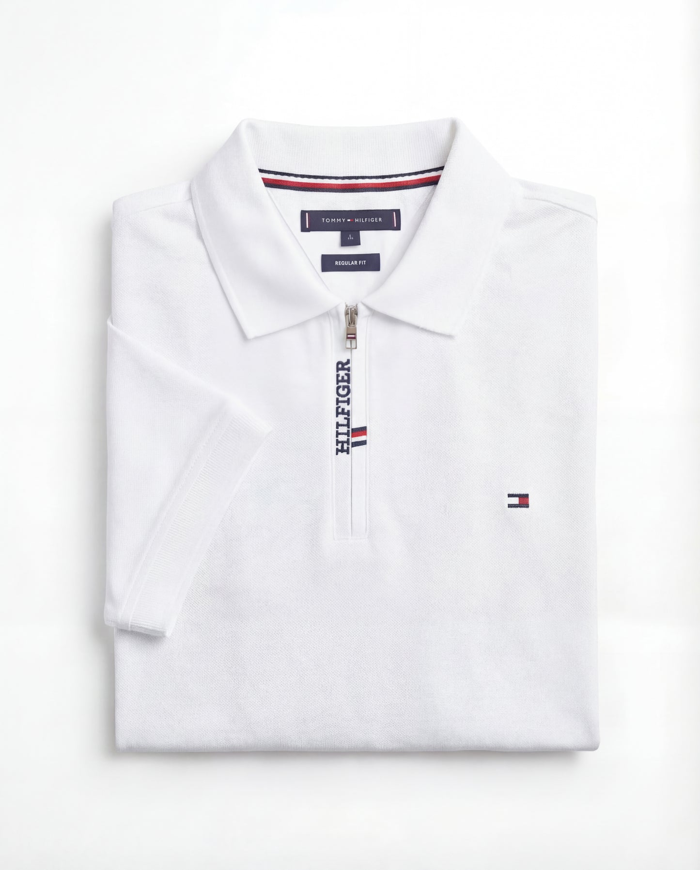 polo shirt th avec zip en coton piqué th03