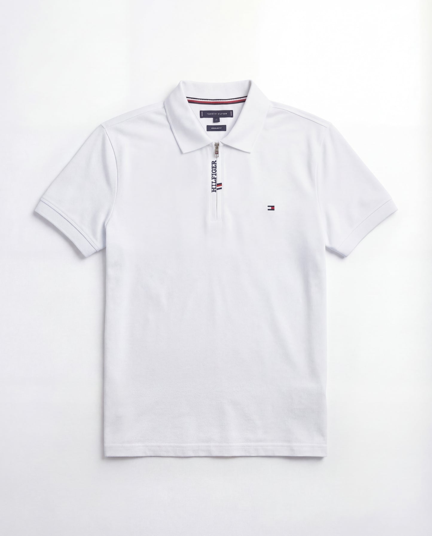 polo shirt th avec zip en coton piqué th03