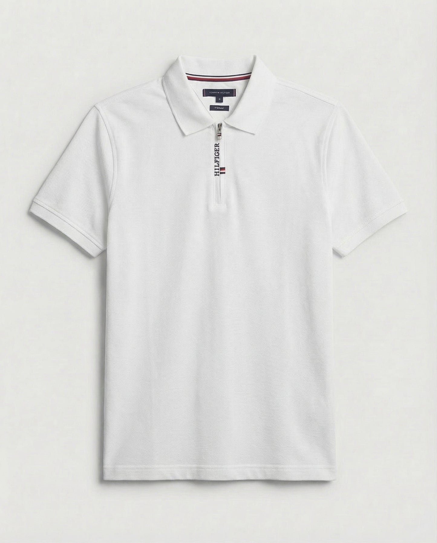 polo shirt th avec zip en coton piqué th03