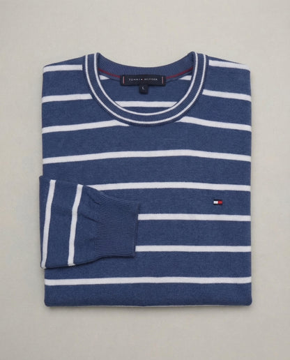 Pull TH ajusté à col ras-du-cou