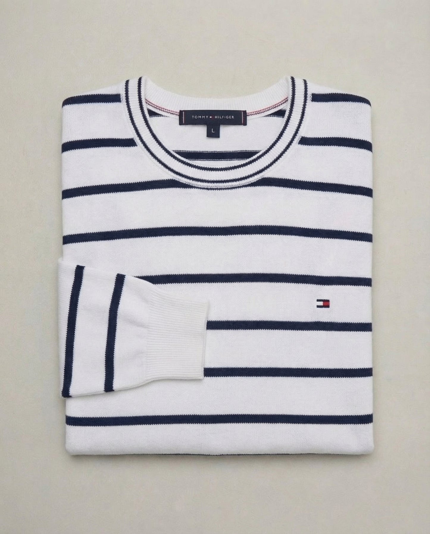 pull th ajusté à col ras-du-cou