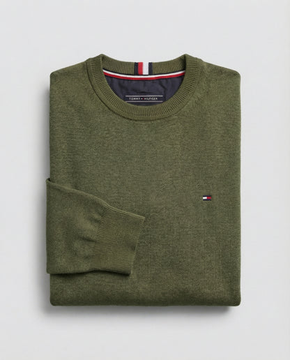 Pull TMM avec cachemire à col ras-du-cou