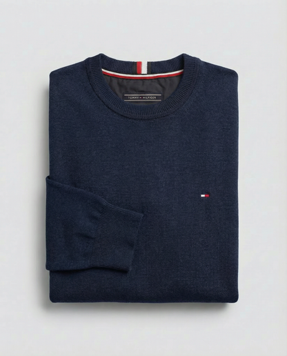 Pull TMM avec cachemire à col ras-du-cou