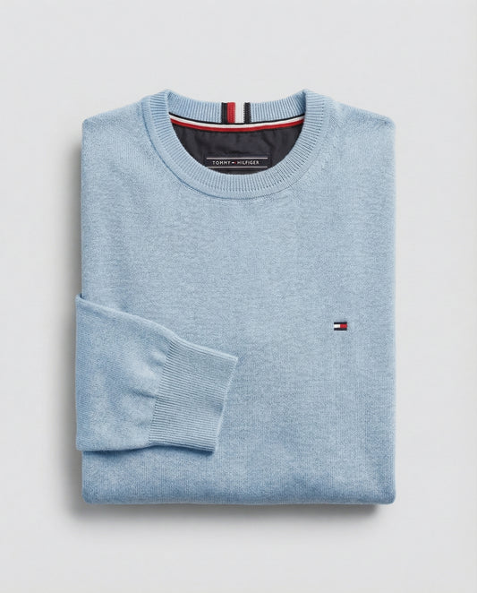 Pull TMM avec cachemire à col ras-du-cou