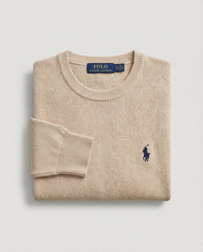 Pull tricot pique col cond