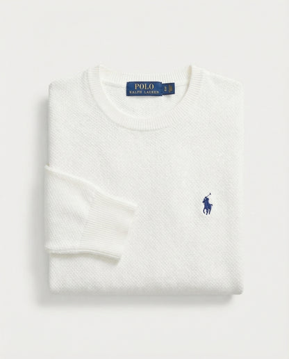 Pull tricot pique col cond