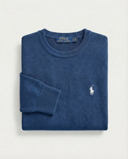 Pull tricot pique col cond