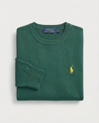 Pull tricot pique col cond