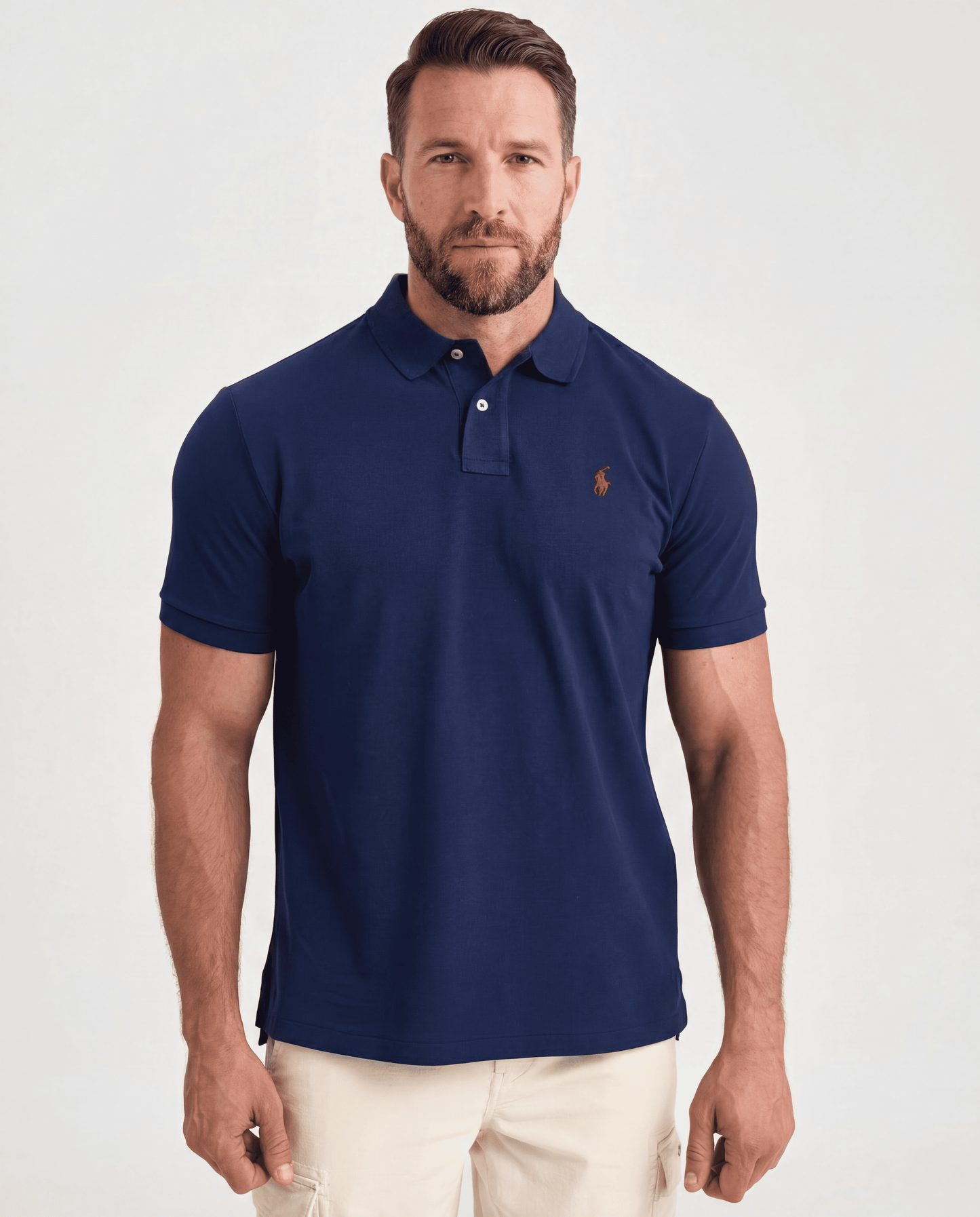 polo shirt en coton piqué rl05