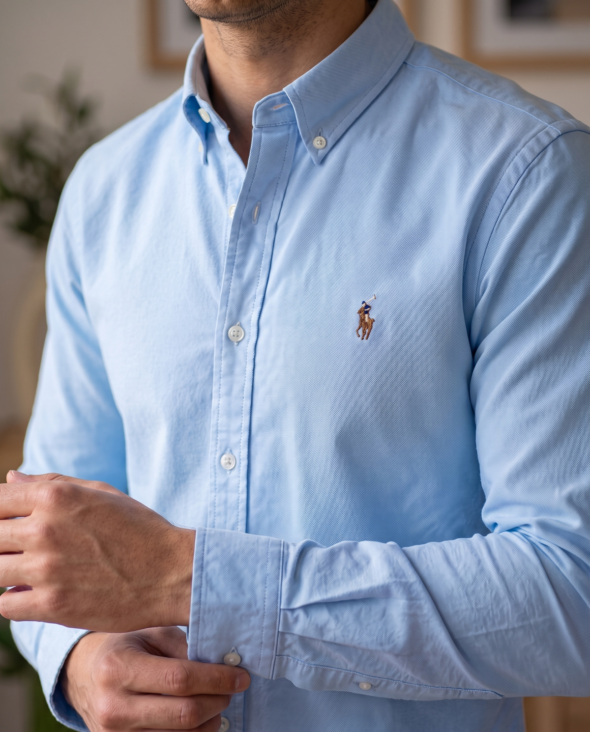 chemise rl oxford - coupe slim fit