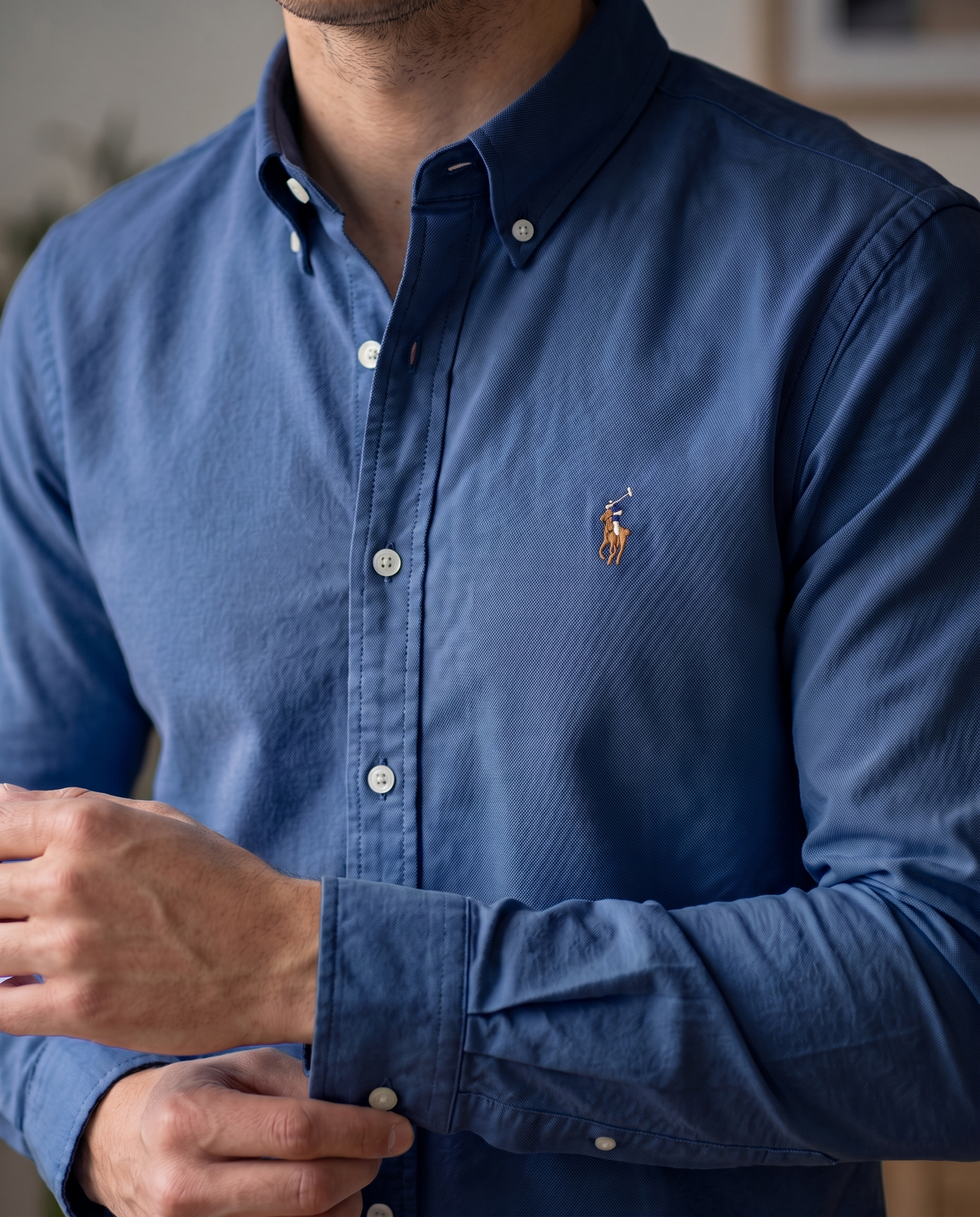 chemise rl oxford - coupe slim fit