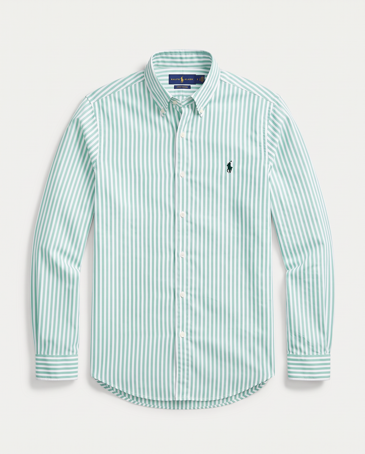 fitted striped rl shirt