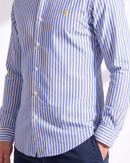 Fitted striped RL shirt