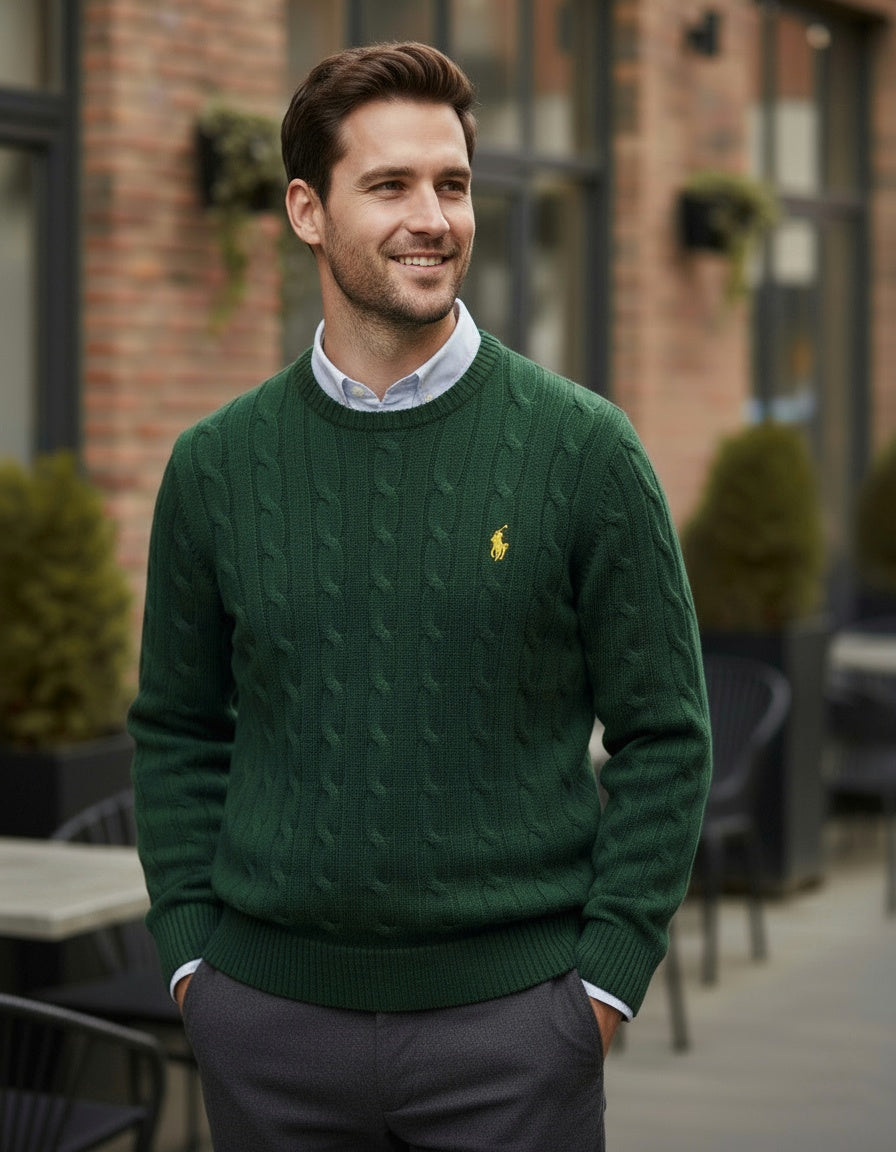 pull rl torsadé col rond