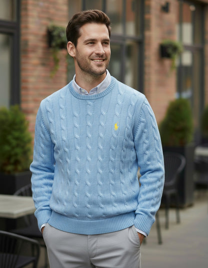 Pull RL torsadé col rond