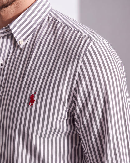 Fitted striped RL shirt