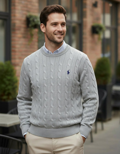 Pull RL torsadé col rond