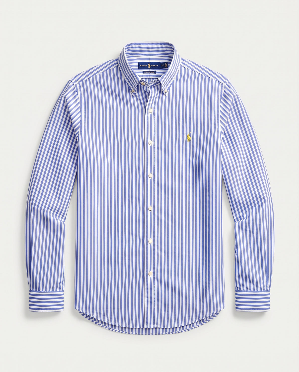 fitted striped rl shirt