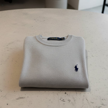 Pull tricot pique col cond