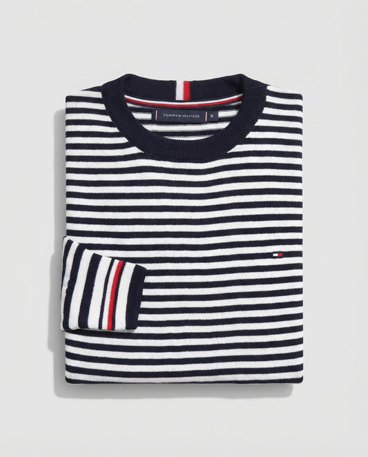 Pull TMM rayé en coton