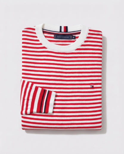 Pull TMM rayé en coton