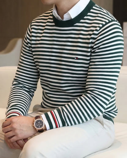 Pull TMM rayé en coton